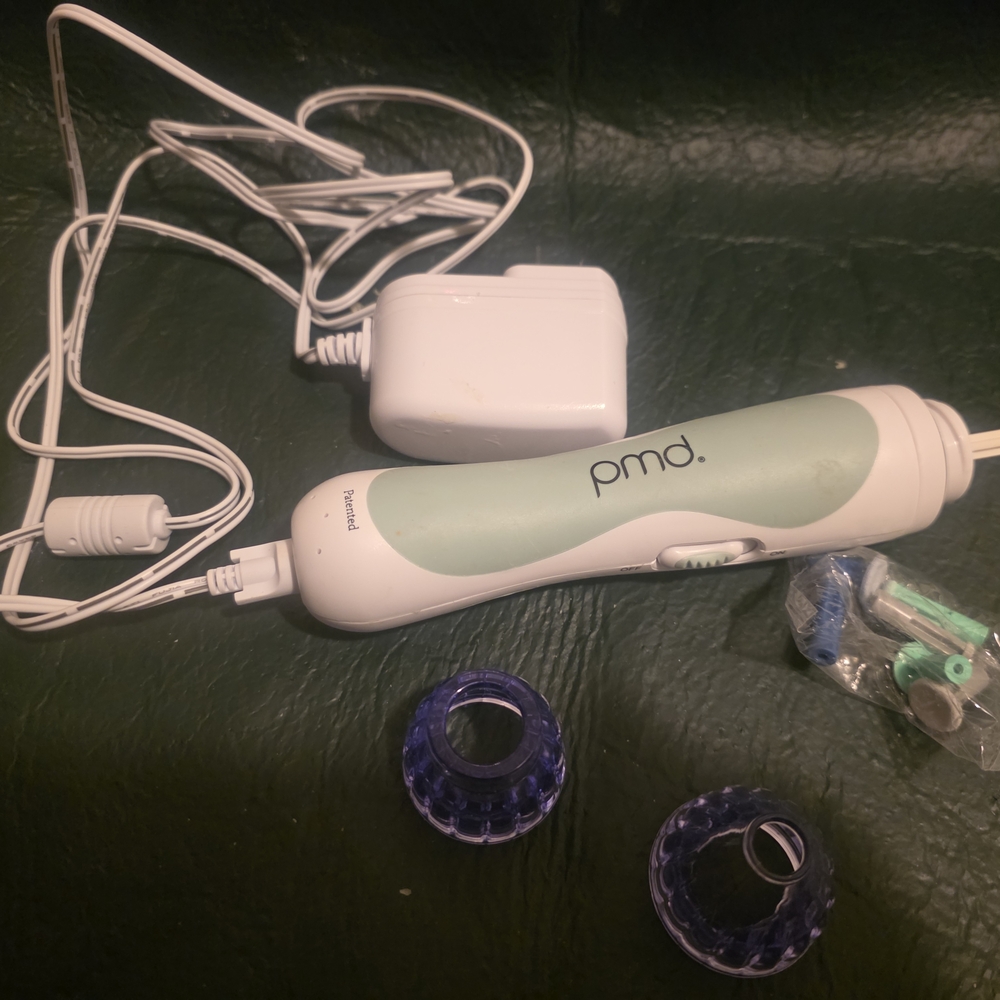 PMD Personal Microderm Device - White & Mint with Purple Tips